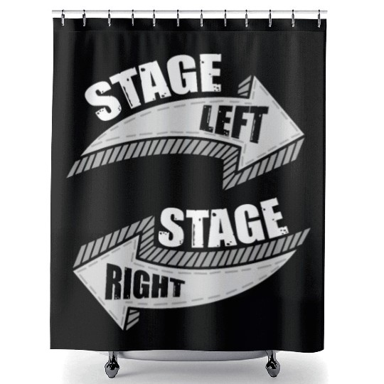 Novelty Dramatic Arts Actors Mockery Statements Shower Curtains