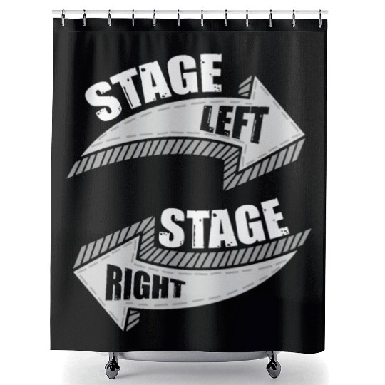 Novelty Dramatic Arts Actors Mockery Statements Shower Curtains