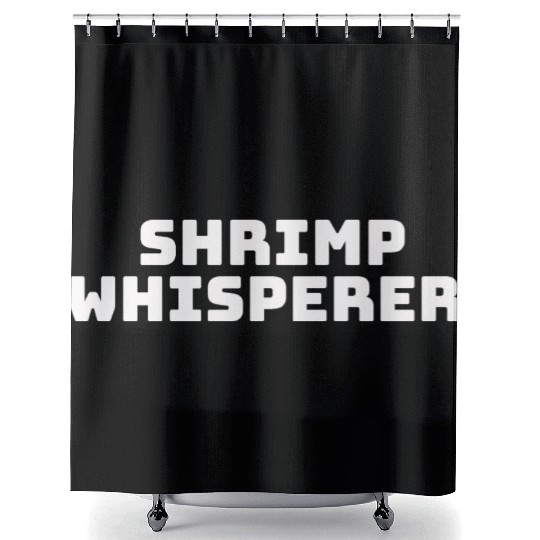 shrimp whisperer Shower Curtains