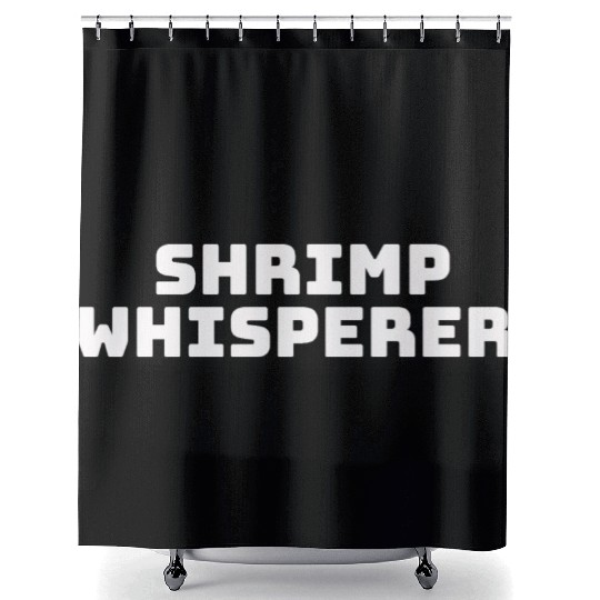 shrimp whisperer Shower Curtains