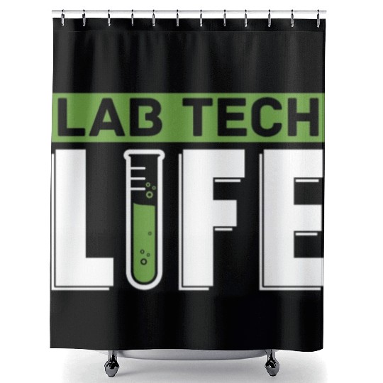 Lab Tech Life Laboratory Technician Science Shower Curtains