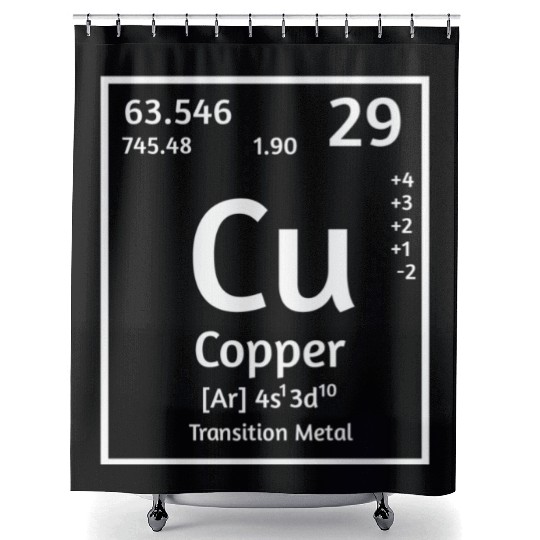 copper Element Shower Curtains