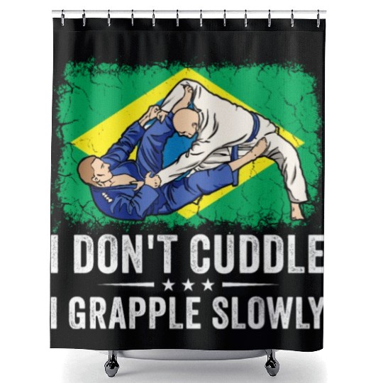 Brazilian Jiu Jitsu Sarcastic Quote MMA BJJ Shower Curtains