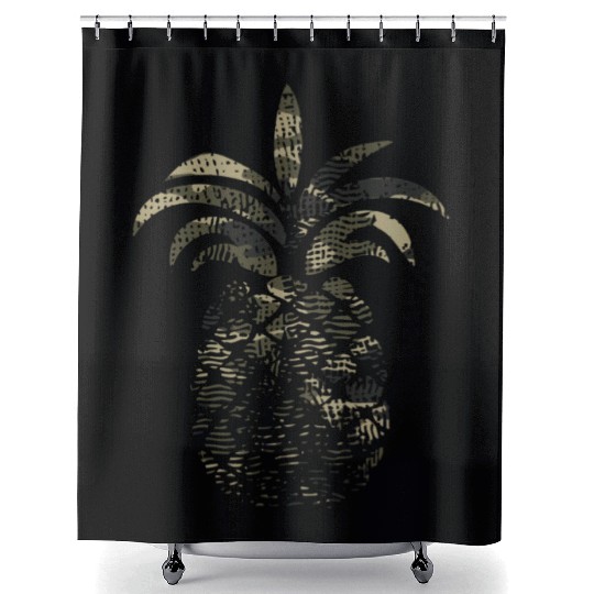 Distressed Camo Camouflage Eapple Lover Birthday Shower Curtains