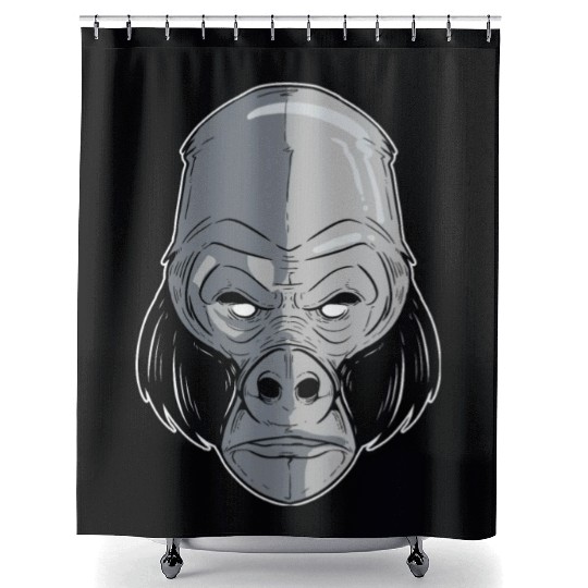 King Gorilla Zookeeper Gift Shower Curtains