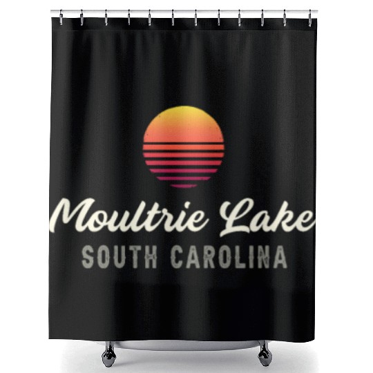 Moultrie Lake,SOUTH CAROLINA Bass Fishing Shower Curtains