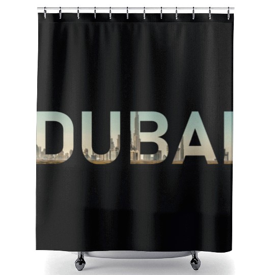 Dubai Desert Skyline United Arab Emirates UAE Shower Curtains