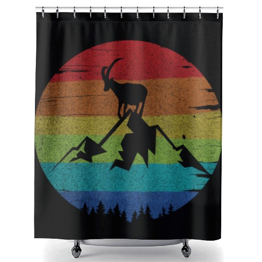 Capricorn Mountain Shower Curtains