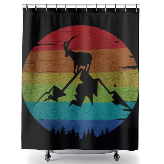 Capricorn Mountain Shower Curtains
