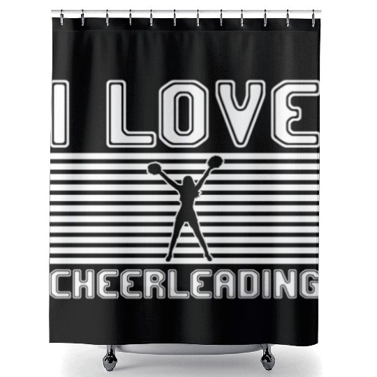 I love cheerleading Shower Curtains