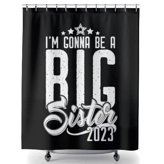 Going to be Big Sister 2023 - Baby Pregnancy Girls Shower Curtains