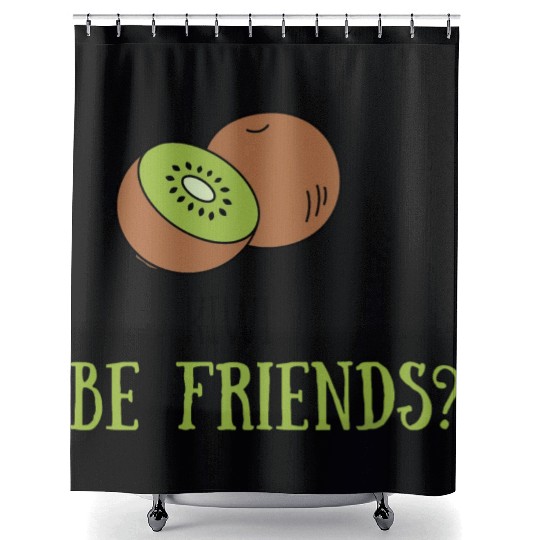 Kiwi be friends? Shower Curtains