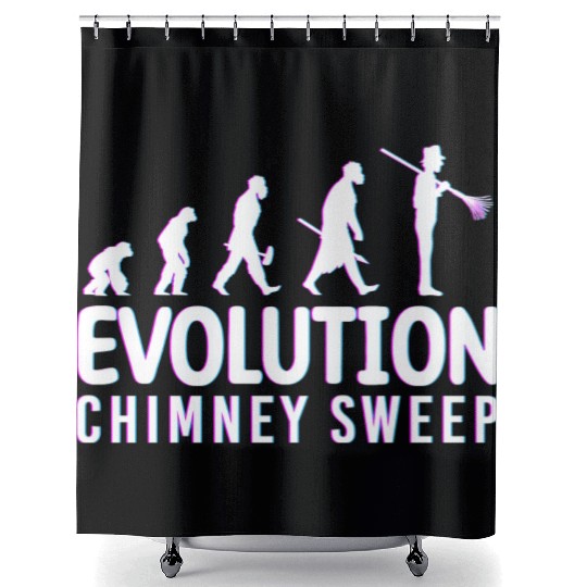 Happiness Fireplace Master Shower Curtains
