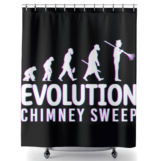Happiness Fireplace Master Shower Curtains