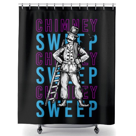 Profession Fireplace Craftsman Shower Curtains