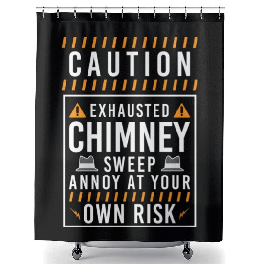 Happiness Fireplace Roof Master Shower Curtains