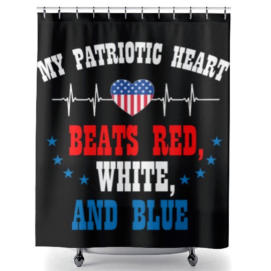 US Patriotic Quotes, Patriot, Patriots Shower Curtains