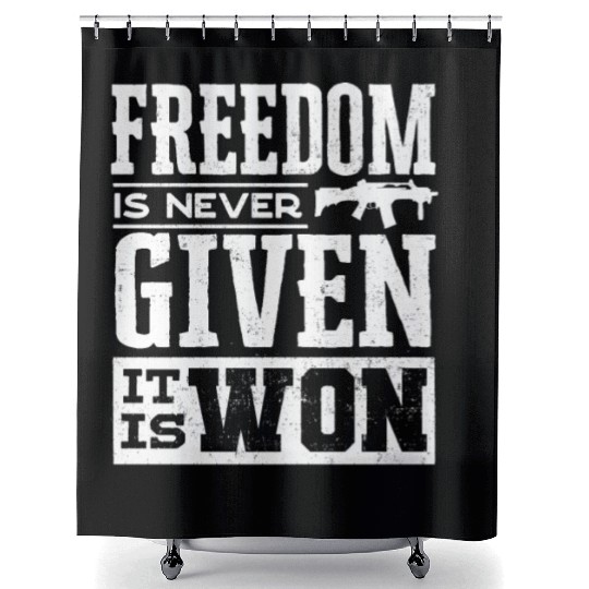 US Patriotic Quotes, Patriot, Patriots Shower Curtains