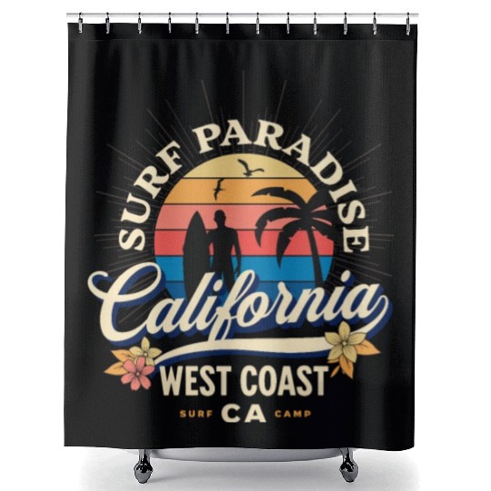 Surf Paradise Shower Curtains