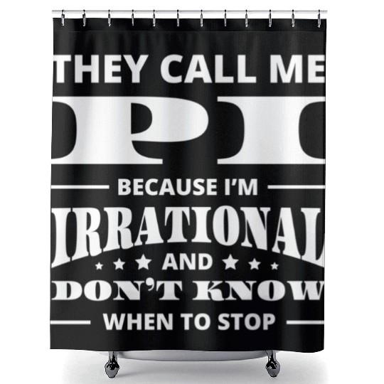 Funny Pi Day Shower Curtains