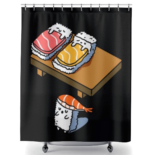 Sleep Walking Sushi For Sushi Lover Shower Curtains