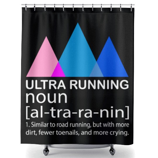 Ultra Running T Ultramarathon Miles Marathon Endur Shower Curtains