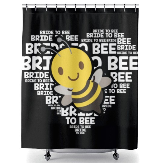 Bride To Bee Funny Engagement Future Wife Gift Shower Curtains