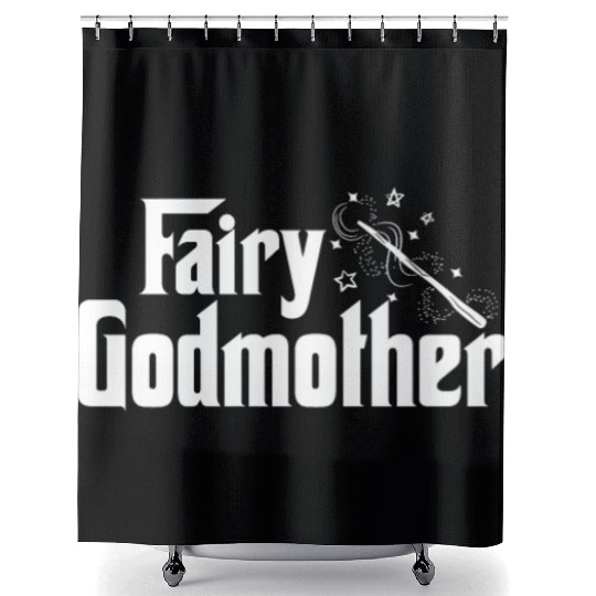 Fairy Godmother Cute Wand Star Spell Fantasy Gift Shower Curtains