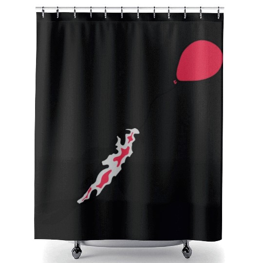 balloon koi fish nishikigoi Shower Curtains