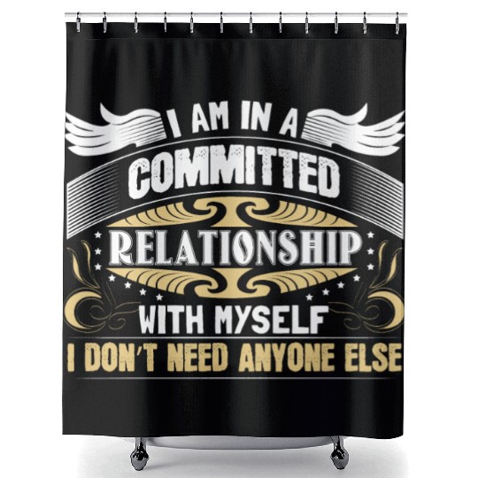 Single Independent Party Gift Idea Shower Curtains