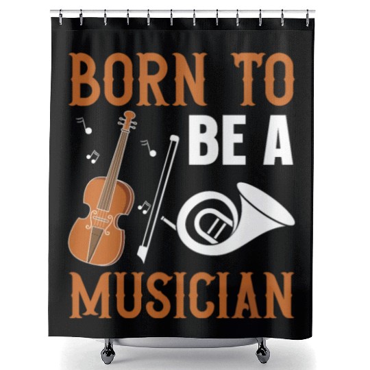 Born to be a Musician Shower Curtains