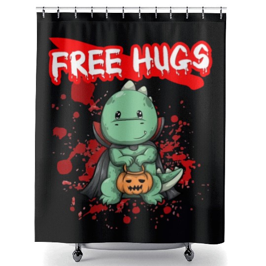 Free Hugs Halloween Sarcasm Scary Creepy Costume Shower Curtains