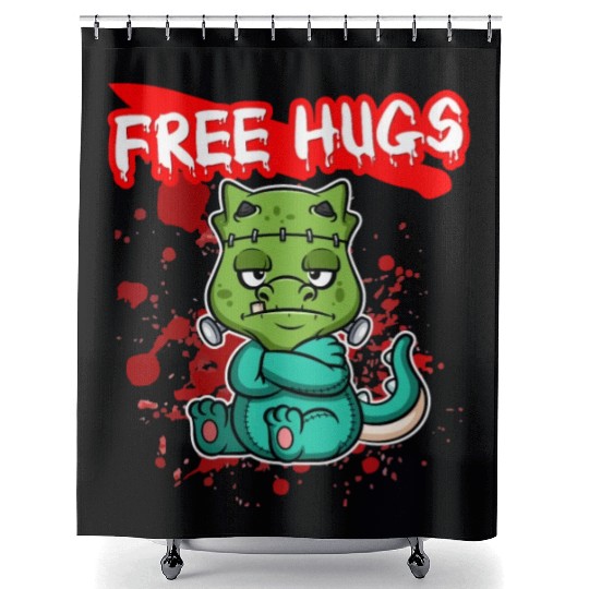 Free Hugs Halloween Sarcasm Scary Creepy Costume Shower Curtains