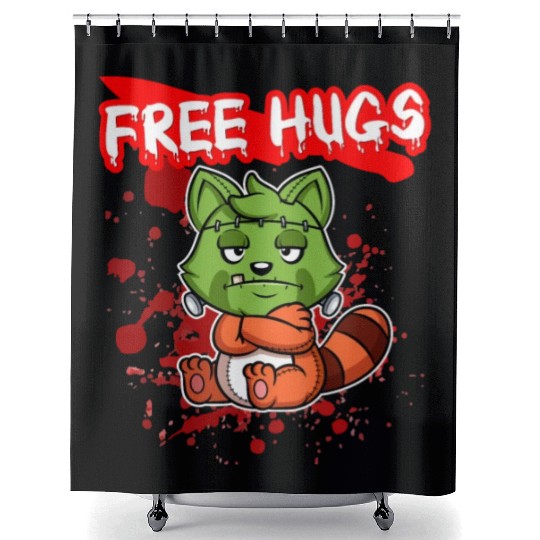Free Hugs Halloween Sarcasm Scary Creepy Costume Shower Curtains