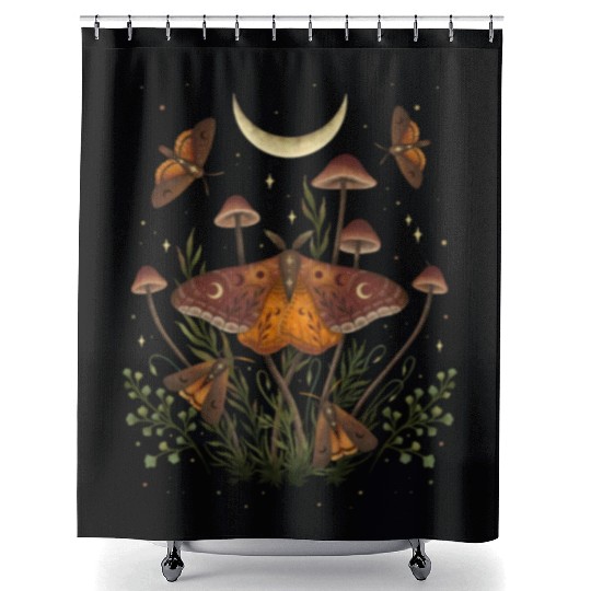 Autumn Light Underwing Shower Curtains