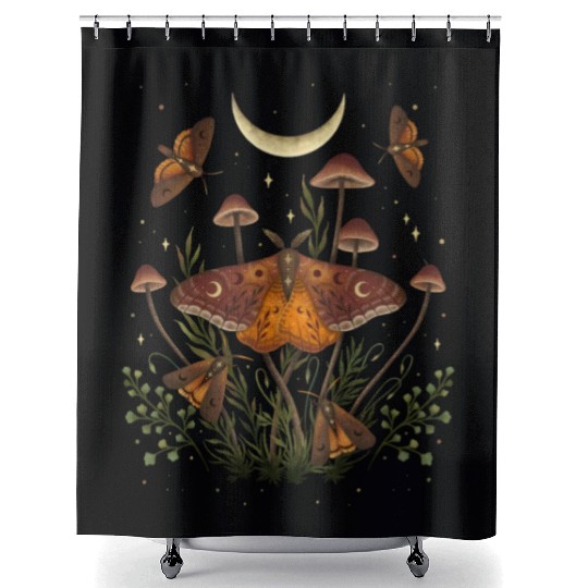 Autumn Light Underwing Shower Curtains