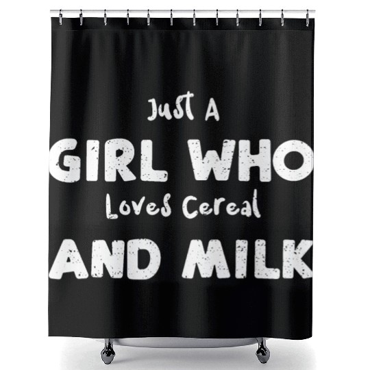 Just A Girl Who Loves Cereal And... Shower Curtains
