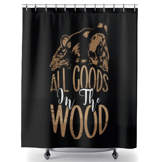 Camping Camper Present Nature Lover Van Shower Curtains