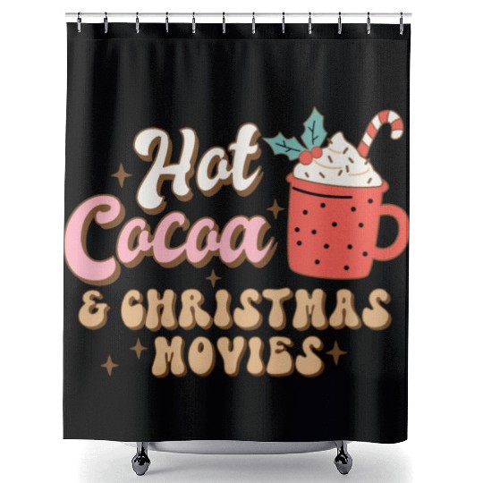 Hot cocoa Shower Curtains