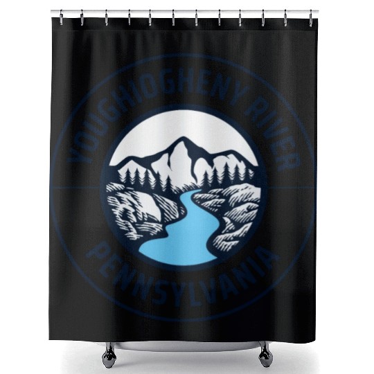 Youghiogheny River Pennsylvania State Lovers Mount Shower Curtains