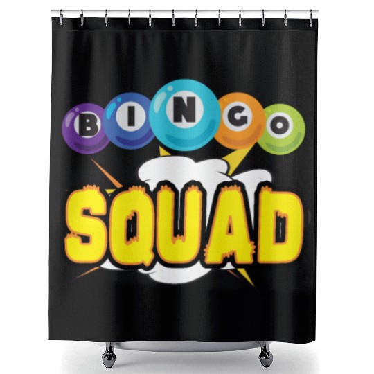 Bingo Card Game Grandma Bingo Player Bingo Cards Shower Curtains