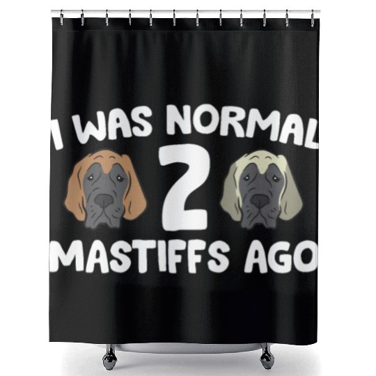 I Was Normal 2 Mastiffs Ago Cane Corso Mastiff Shower Curtains