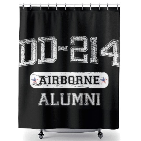 DD-214 US Airborne Alumni Shower Curtains