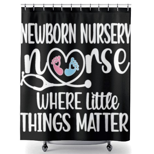 Newborn Nursery Nurse Gift Newborn Nursery Nursing Shower Curtains