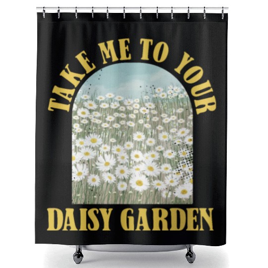 Daisy Garden Gardening Gardener Shower Curtains
