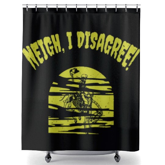 Halloween Cowboy Skeleton Fun Horse Riding Shower Curtains