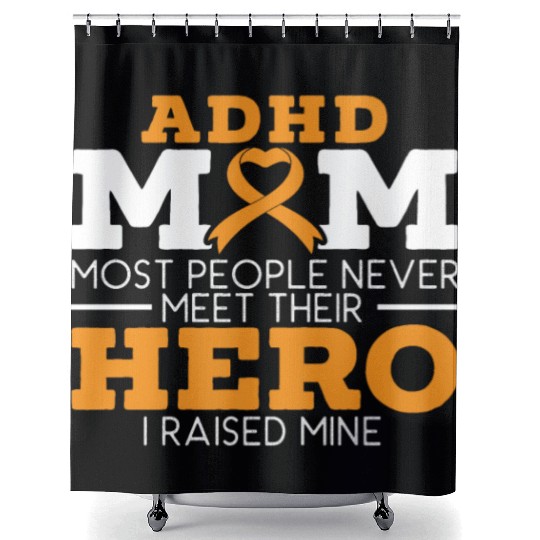 ADHD Mom ADHD Awareness Embrace Neurodiversity Shower Curtains