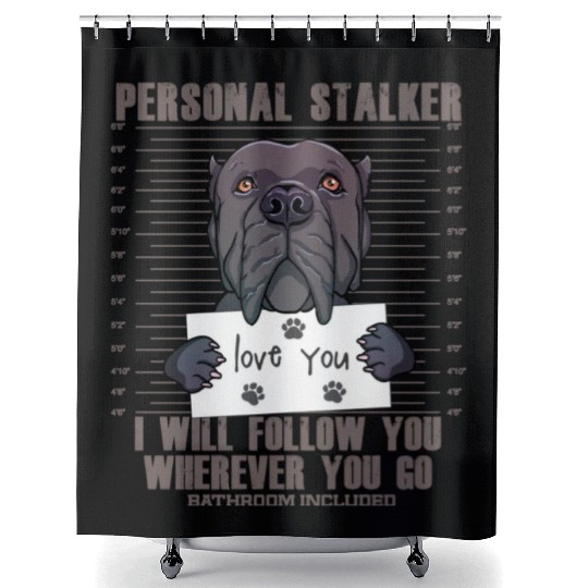 Funny Cane Corso Dog Italian Mastiff Lover Gift Shower Curtains