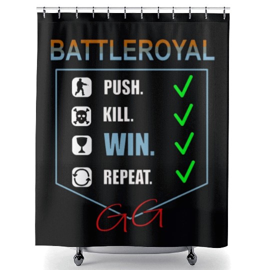 Battle Royal Gaming Design Shower Curtains