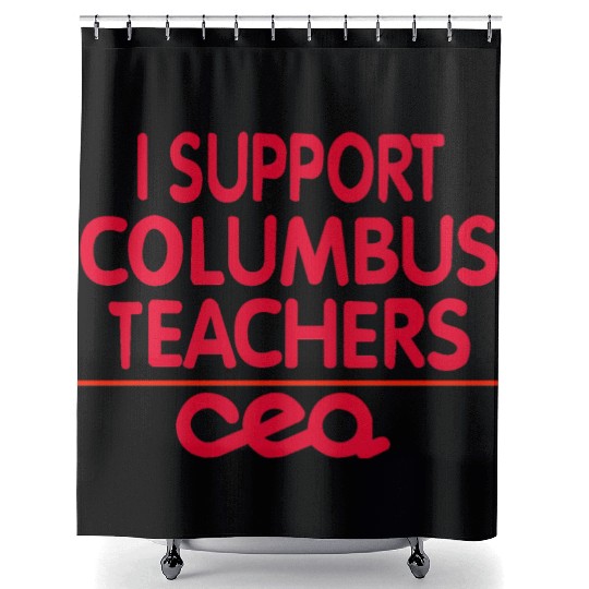 columbus ohio school teachers strike oh teacher Shower Curtains